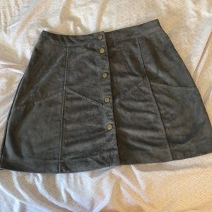 Suede Grey Skirt